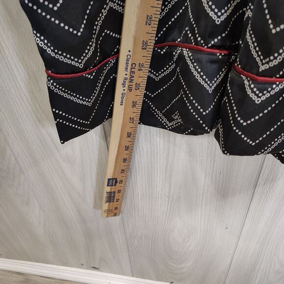 Anthropologie Free People Black Silky Chevron Jumpsuit Size XS - Picture 12 of 15